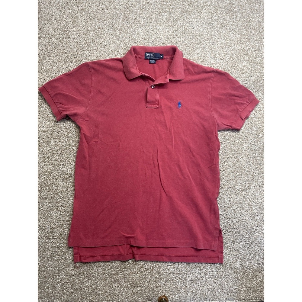 Polo Ralph Lauren Polo Shirt Mens M Classic Fit Collar Embroidered Logo‎ Pink